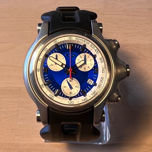 OAKLEY Watch - Holeshot 6-Hands - Honed/Blue - Picture 1 of 4